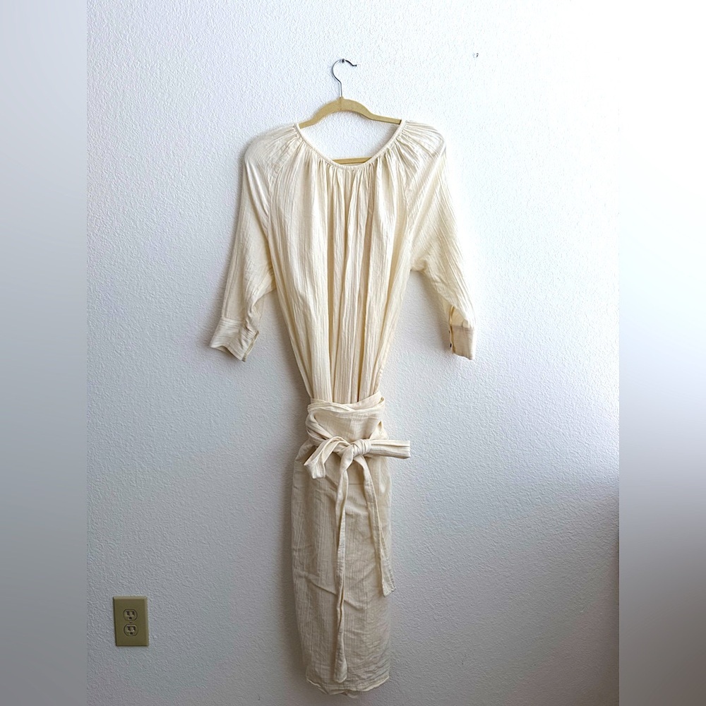 ❌Sold❌Caron Callahan Cream wrap dress